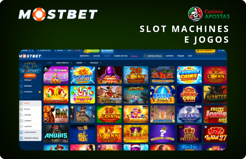 Os melhores jogos no casino Mostbet