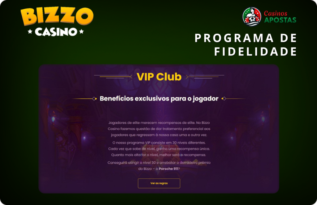 Programa de fidelidade do Bizzo