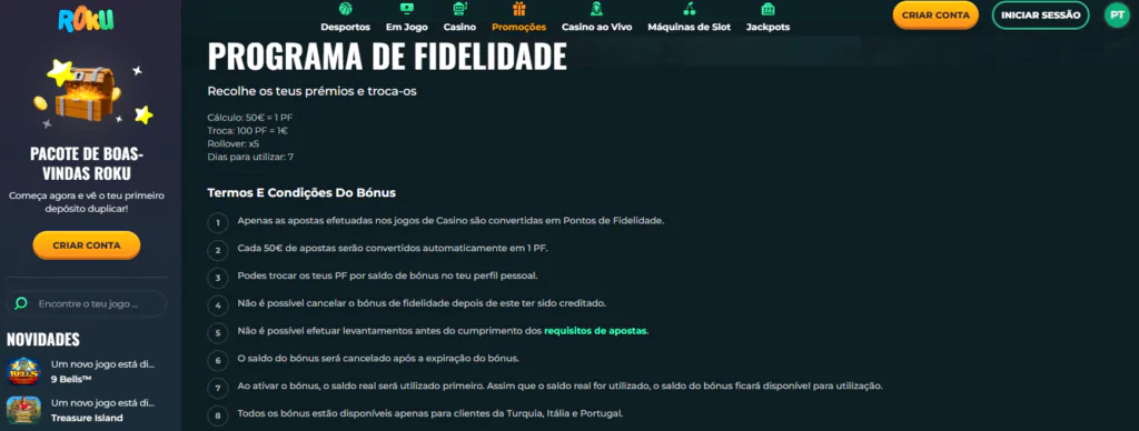 Quais são os Termos e Condições do Programa VIP de Fidelidade?