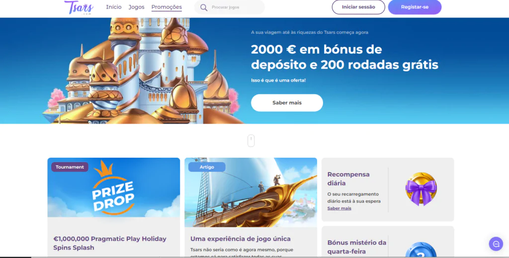 Bônus do Casino Tsars: Ofertas e Condições