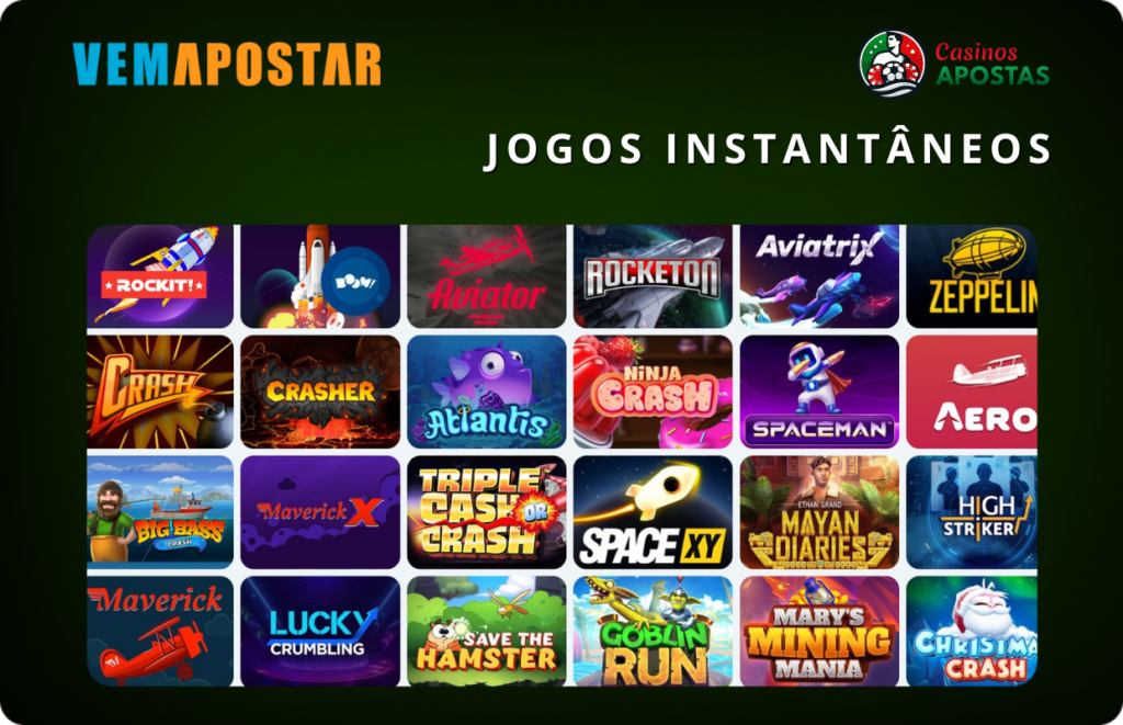 Jogos instantâneos VemApostar