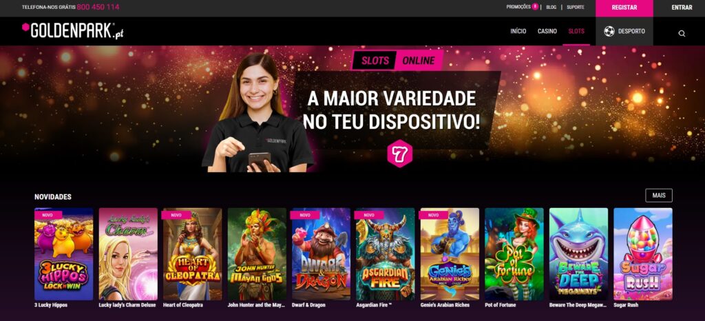 Os melhores jogos no casino GoldenPark em 2024